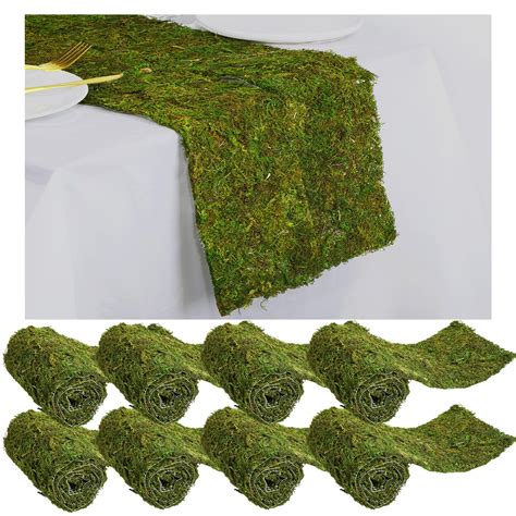 fake moss table runner
